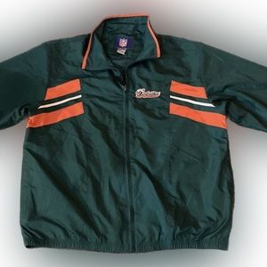 NFL Miami Dolphins satin bomber jacket in size XL- Like New!